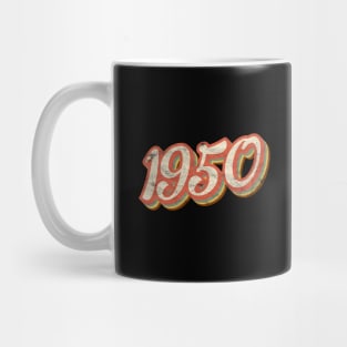 Vintage 1950 70th Birthday Gift 70 Year Old Seventy Bday Mug